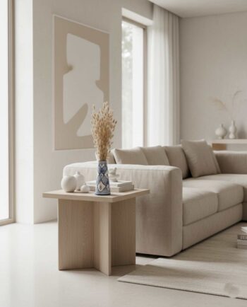 Dried Natural Lagurus Bunch in a vase at a house