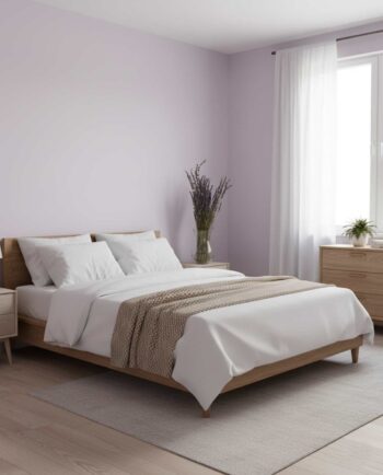 Dried Natural Lavender in a vase at a bedroom