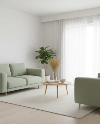 Dried Natural Green Oats Bunch in a vase at a living room