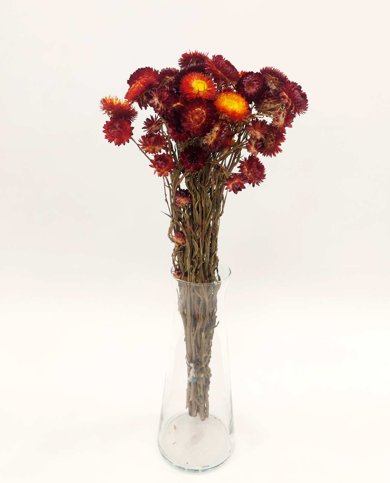 dried-flowers-chrysanthemum-orange-vase Dried Chrysanthemums Orange Red
