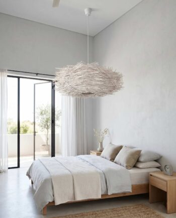 Hanging Lamp Rattan «Urchin» Diameter 80 -85 cm