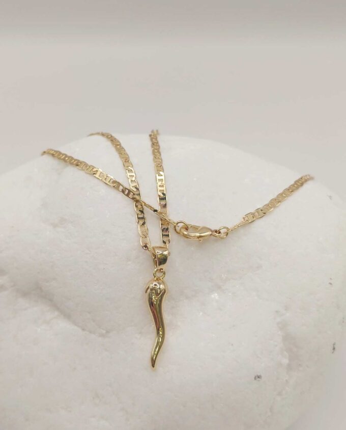 Necklace "Gold Chili Pepper"