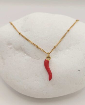 Necklace "Red Pepper"