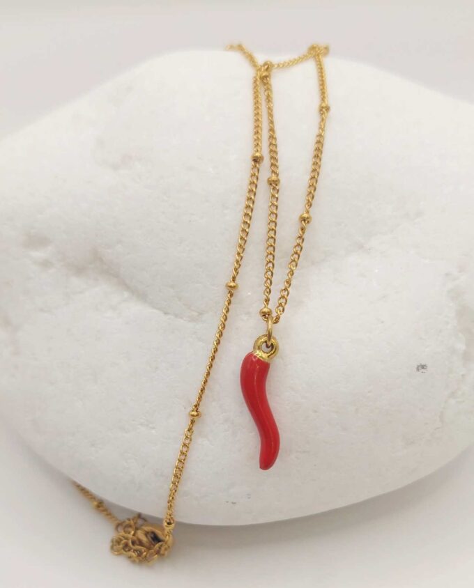 Necklace "Red Pepper"