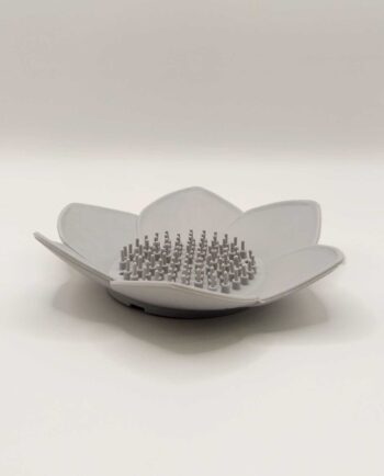 Soap Silicone Holder Grey Lotus