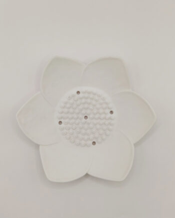 Soap Silicone Holder White Lotus