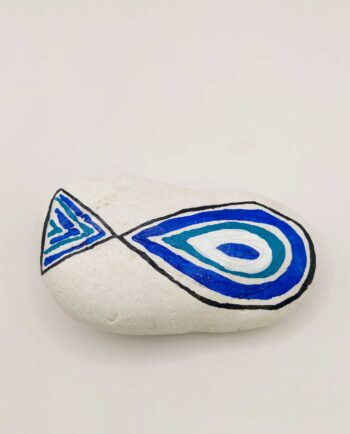 Stone Handpainted Surreal Fish