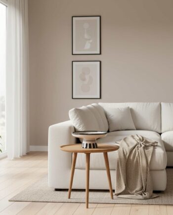 Ceramic Beige Black Cake Holder