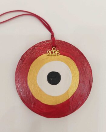 Wooden Red Evil Eye 2026