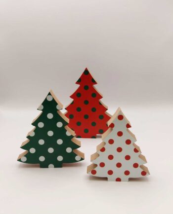 Christmas Trees Wooden Set 3 Pieces