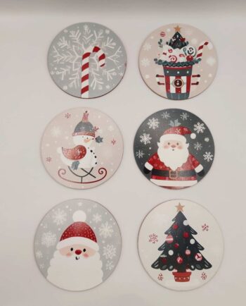 Coaster Wooden Christmas Set 6 Pieces
