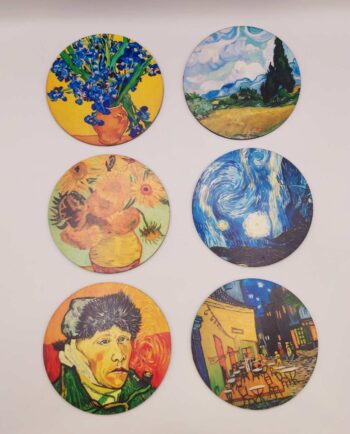 Coaster Wooden Van Gogh Set 6 Pieces