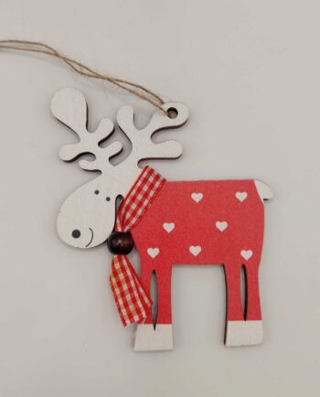 Ornament Wooden Reindeer