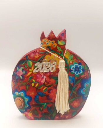 Pomegranate Wooden Red "Frida Flowers"