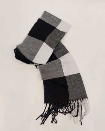 Scarf Checkered Black & White