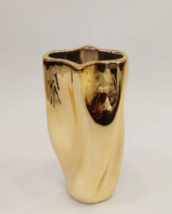 Vase Ceramic Golden