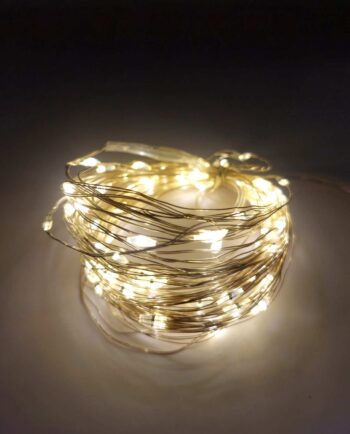 Garland with 100 White Drop LEDs