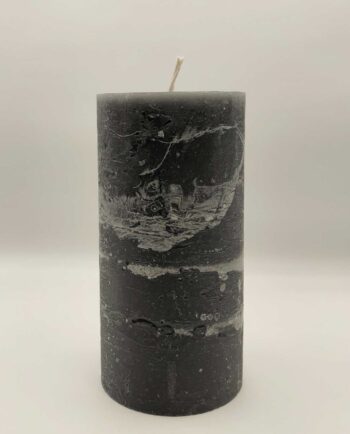 Candle Black Pillar Aromatic Height 14 cm Diameter 7 cm