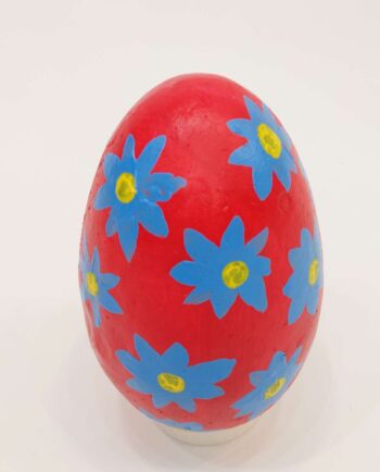 Easter Egg Handpainted Big Red