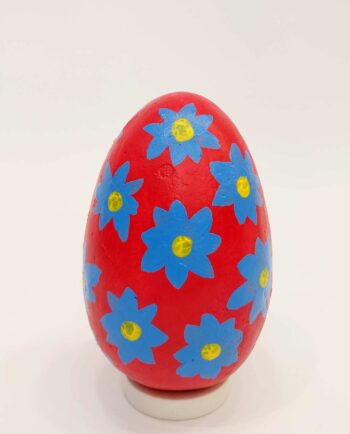 Easter Egg Handpainted Big Red