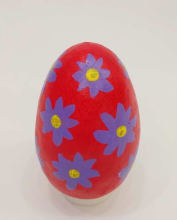 Easter Egg Handpainted Big Red IV