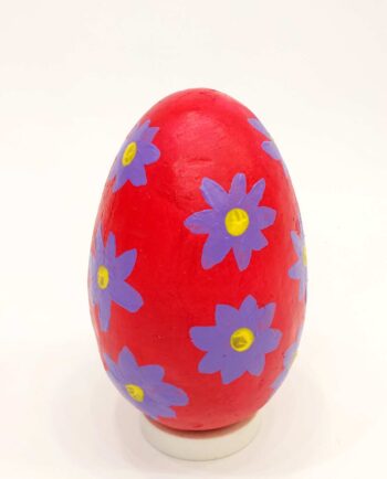 Easter Egg Handpainted Big Red IV