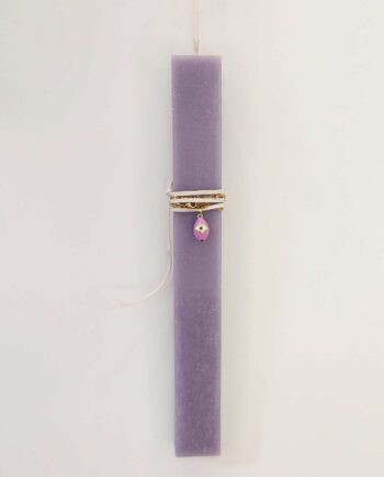 Easter Candle Purple Egg Evil Eye