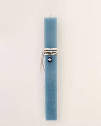 Easter Candle Blue Egg Evil Eye