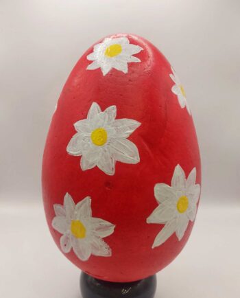 Easter Egg Handpainted Big Red IΙ