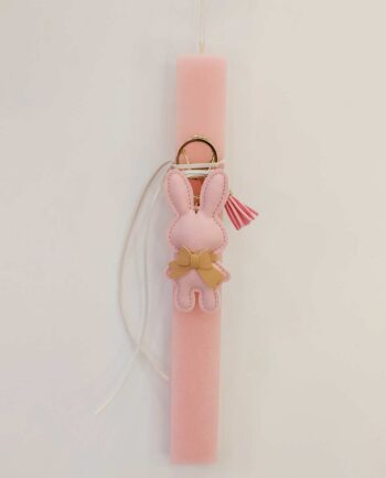 Easter Candle Pink Bunny