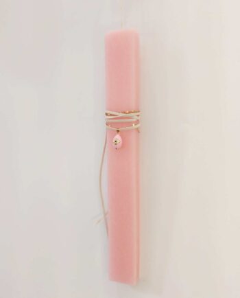 Easter Candle Necklace Pink Egg Evil Eye