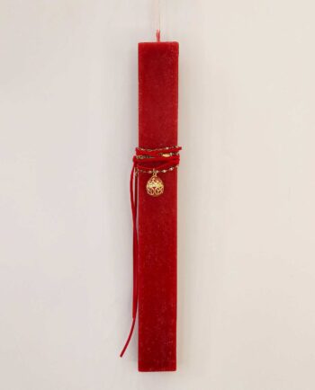 Easter Candle Necklace Red Egg