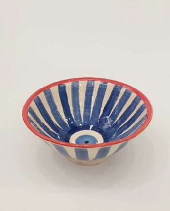 Ceramic Bowl Handmade with Evil Eye 20 cm