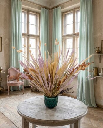 Dried Flowers Arrangement Lilac Natural