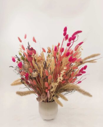 Dried Flowers Arrangement Pink Natural