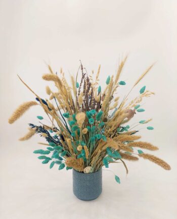 Dried Flowers Arrangement Turquoise Natural