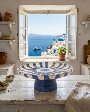 Ceramic Evil Eye Cake Holder