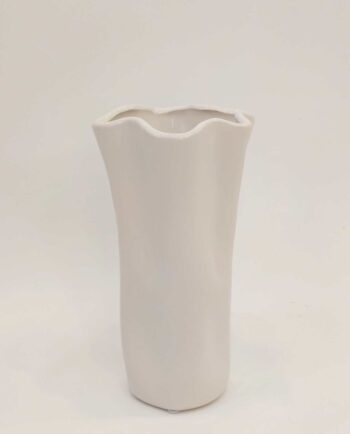 White Ceramic Vase "Absurdum"