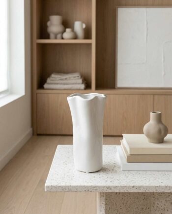 White Ceramic Vase "Absurdum"