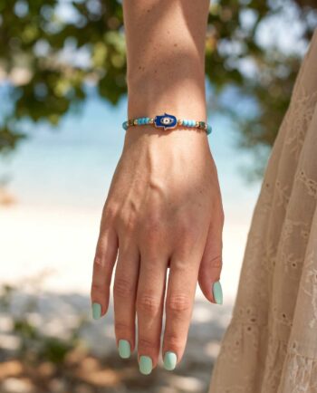 Bracelet Blue Hamsa Hand