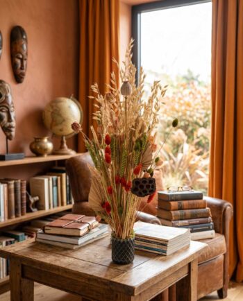 Dried Flowers Natural Arrangement Height. 65 cm II