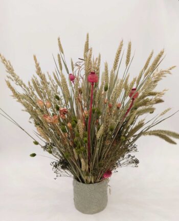 Dried Flowers Arrangement Green Natural