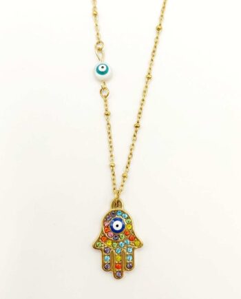 Necklace Hamsa Hand Evil Eye