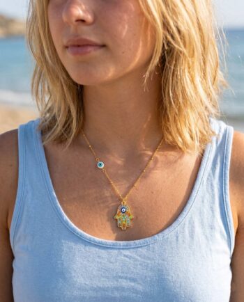 Necklace Hamsa Hand Evil Eye