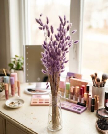 Dried Lilac Lagurus Bunch