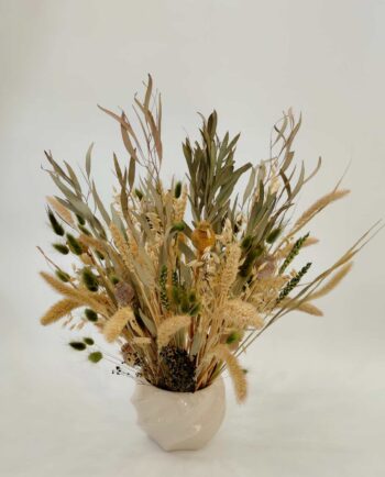 Dried Flowers Arrangement Beige Natural